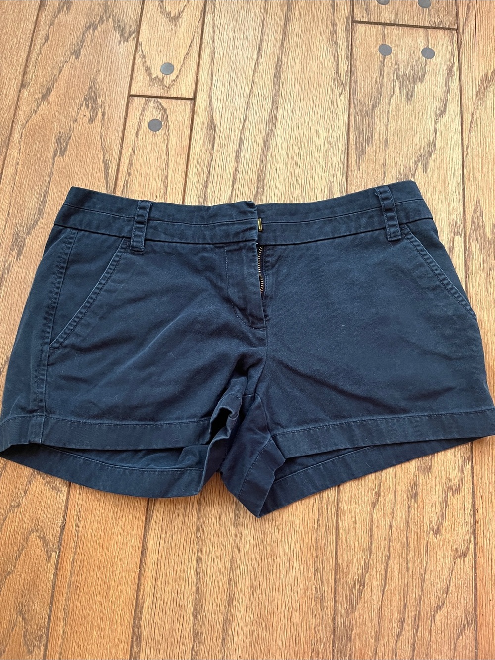 J. Crew Navy High-Rise Cotton Shorts